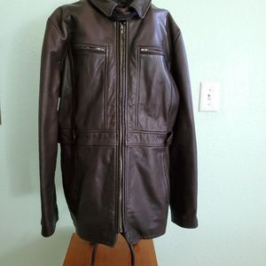 Banana Republic Brown Leather Jacket. Size L
